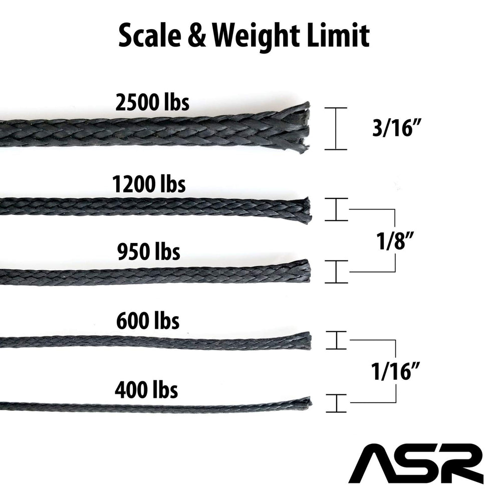 ASR Outdoor Technora rope Made in USA seal signals quality