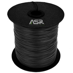 ASR Outdoor Technora survival cord 1000ft black coil for versatile outdoor use.