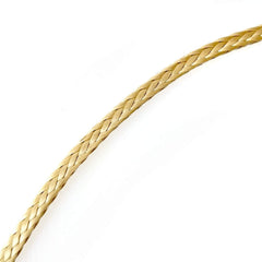 ASR Outdoor Technora Survival Rope linked to a pulley system in tan