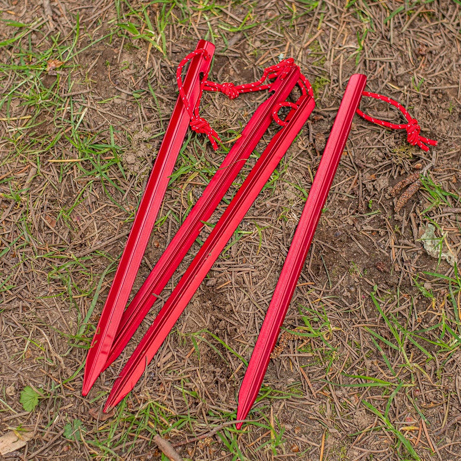 ASR Outdoor four-stake pack ready for camping setups