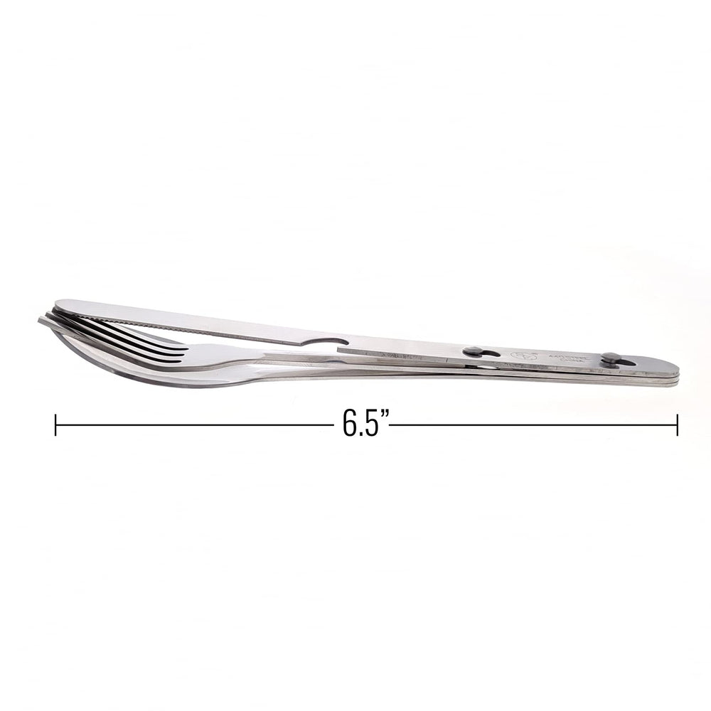 ASR Outdoor 2-pack minimalist utensils with fork for sturdy camp dining.
