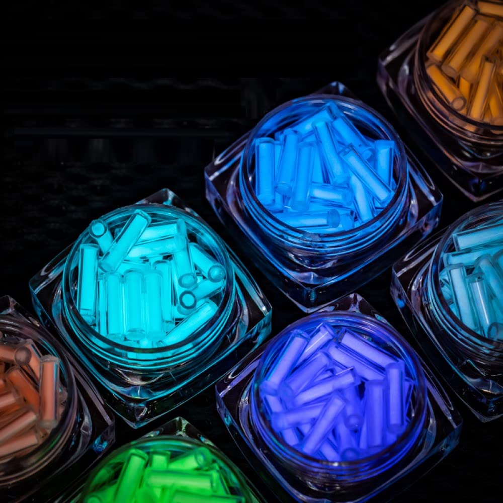 ASRMOLLY luminous tube orange stands out on backpacks and keychains.