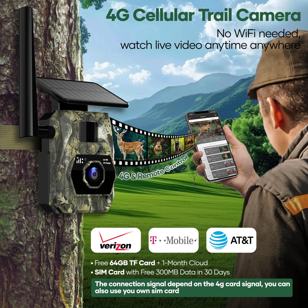 Assark cellular trail camera 2K video captures sharp wildlife footage