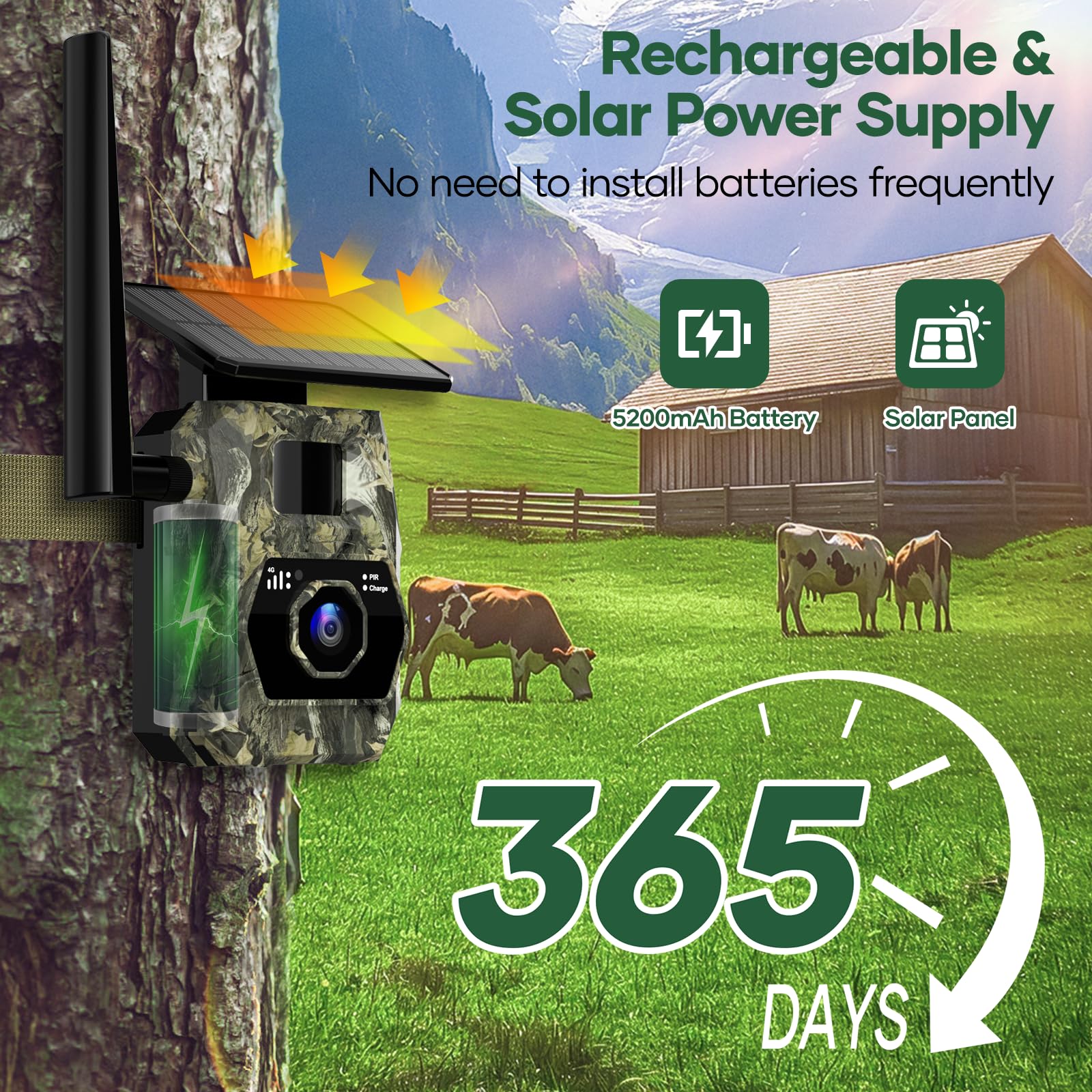 Assark GPS positioning helps locate the camera quickly in the field