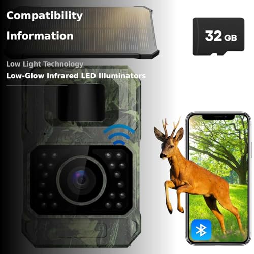 Assark Solar Trail Camera night vision captures nocturnal wildlife.