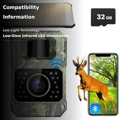 Assark Solar Trail Camera night vision captures nocturnal wildlife.