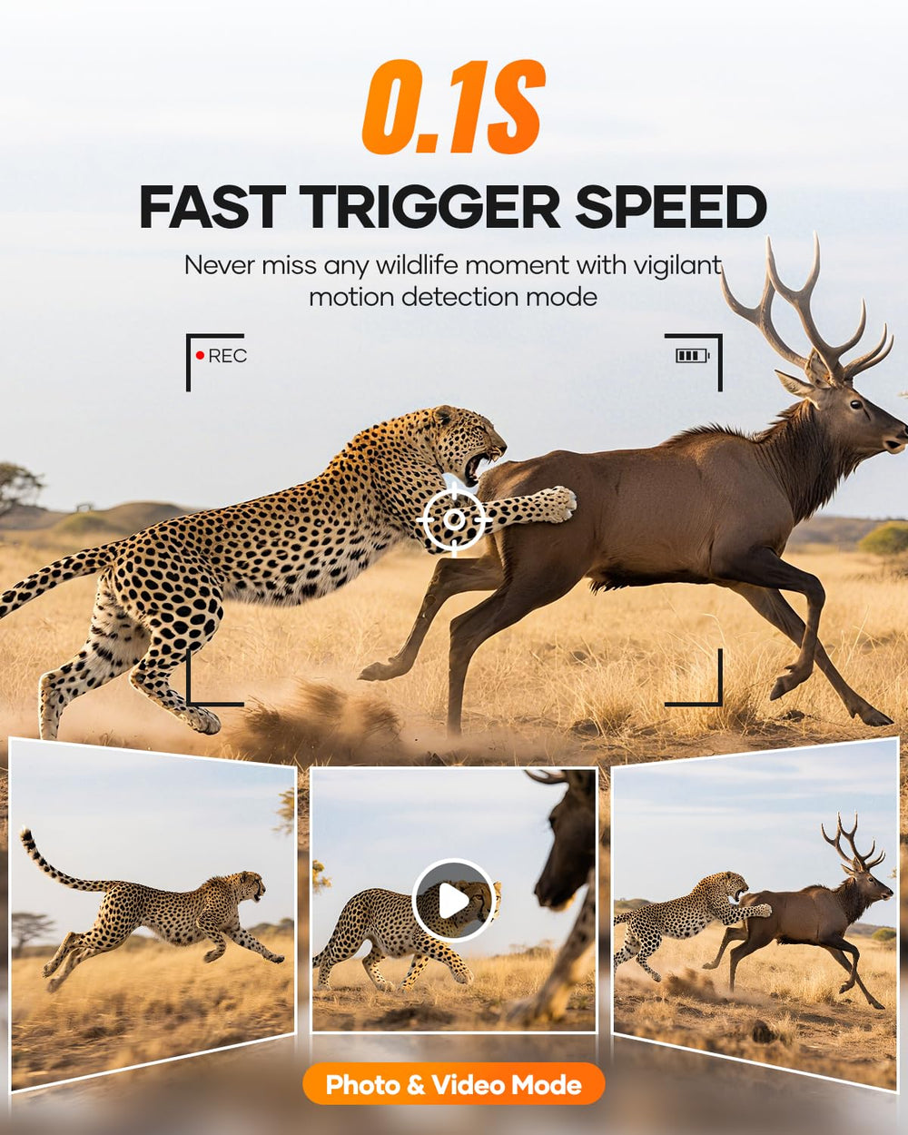 Assark Trail Camera includes 32GB SD card for fast setup.
