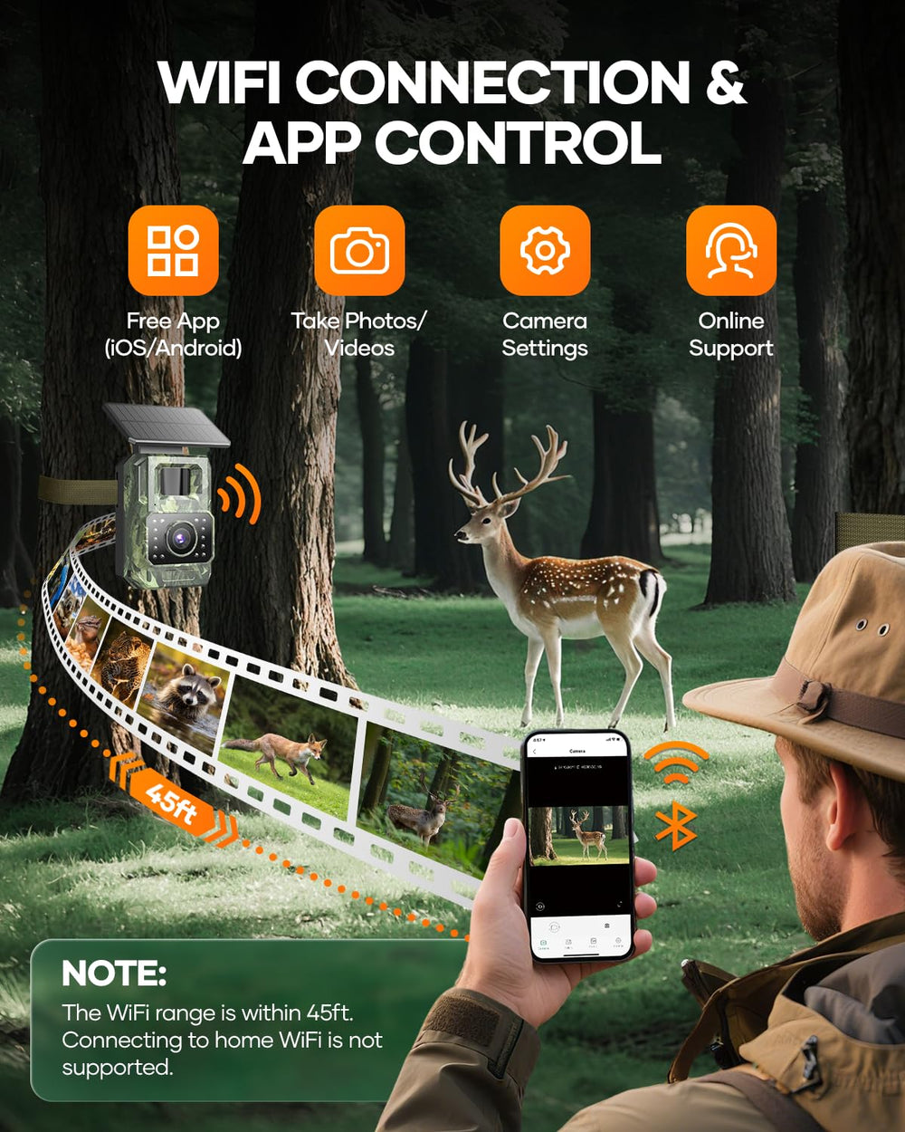 Assark trail camera with high-capacity battery supports longer field operation.