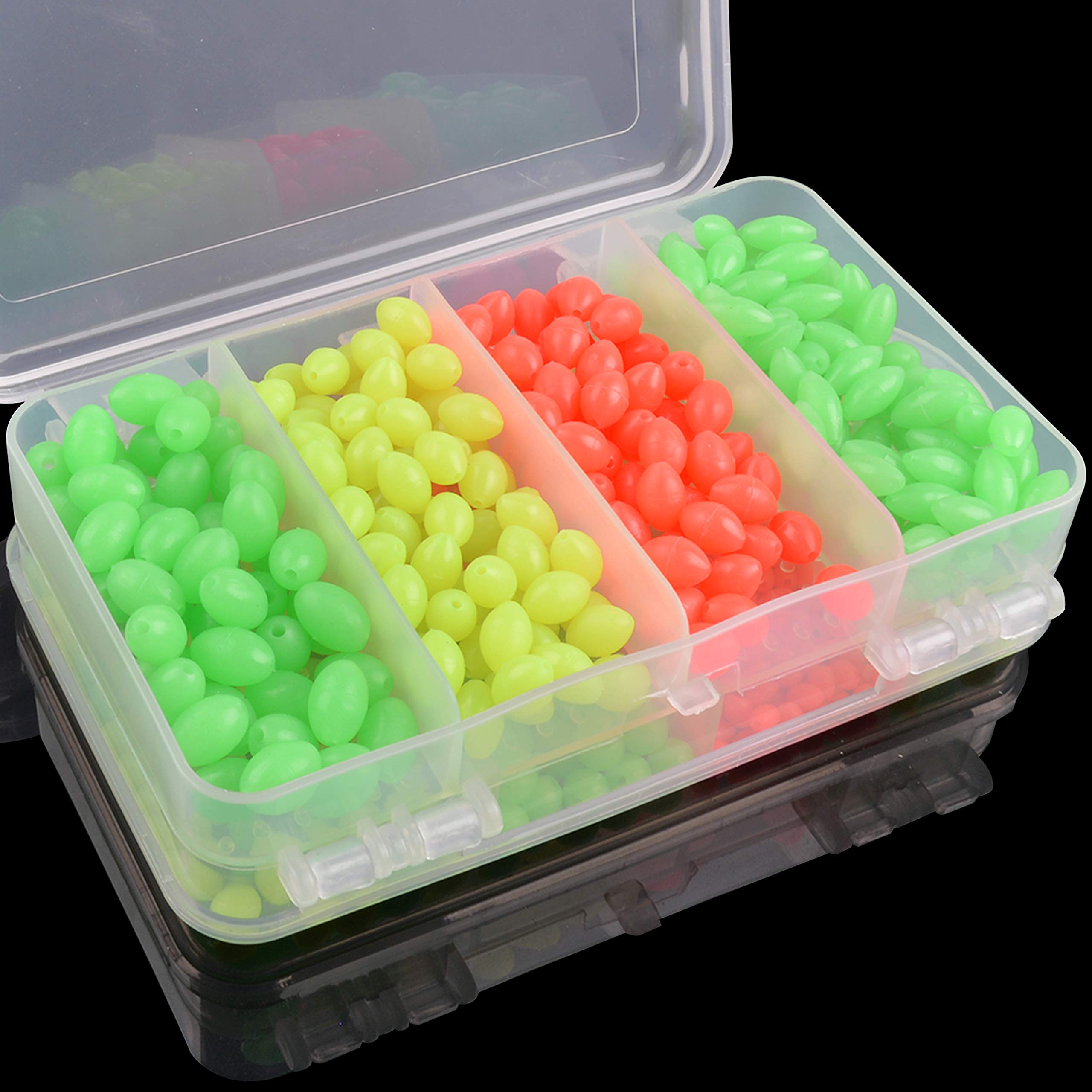 Multiple sizes of glow beads for fishing 5mm to 12mm