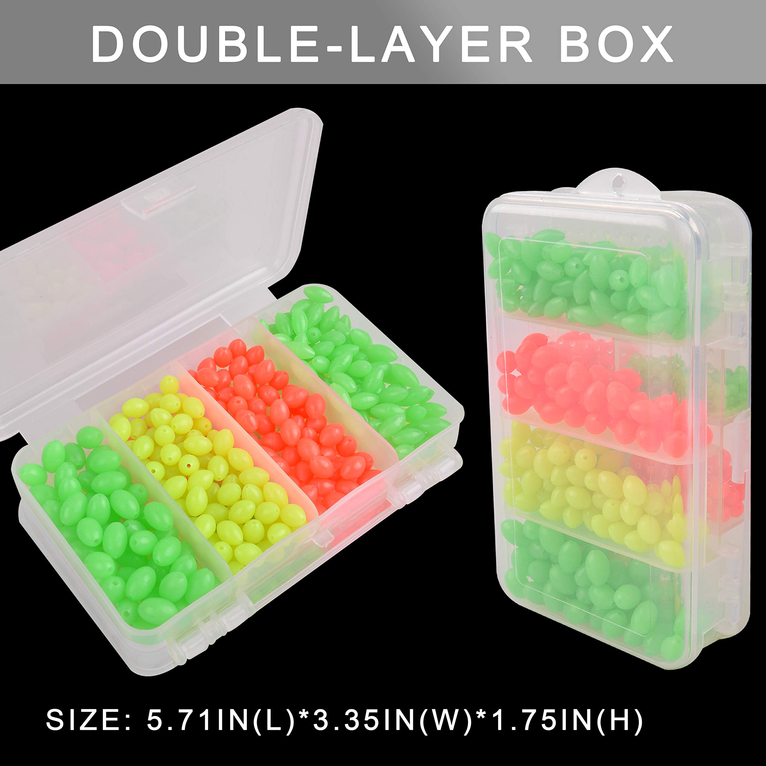 Contents and packaging: 1000 glow beads in storage box