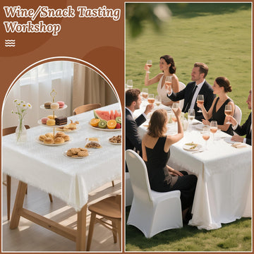 AstraSpark wedding setup with white blanket for elegant outdoor decor.