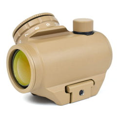 AT3 Tactical RD-50 amber lens close-up showing clarity