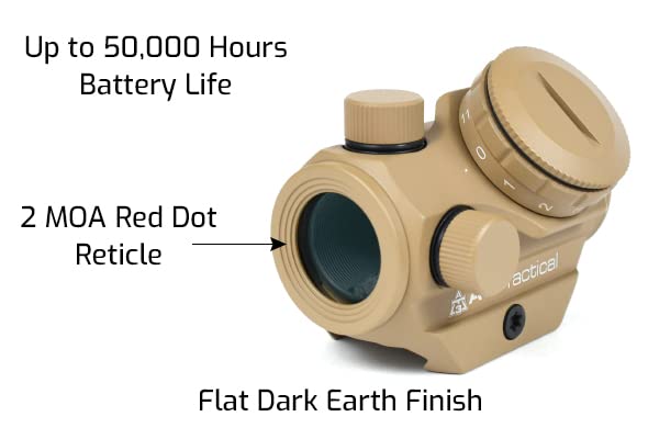 AT3 Tactical RD-50 contents in the box with sight and battery