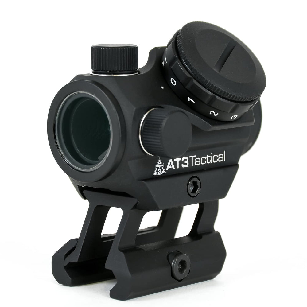 AT3 Tactical RD-50 PRO with 1in riser demonstrates lower 1/3 cowitness setup.