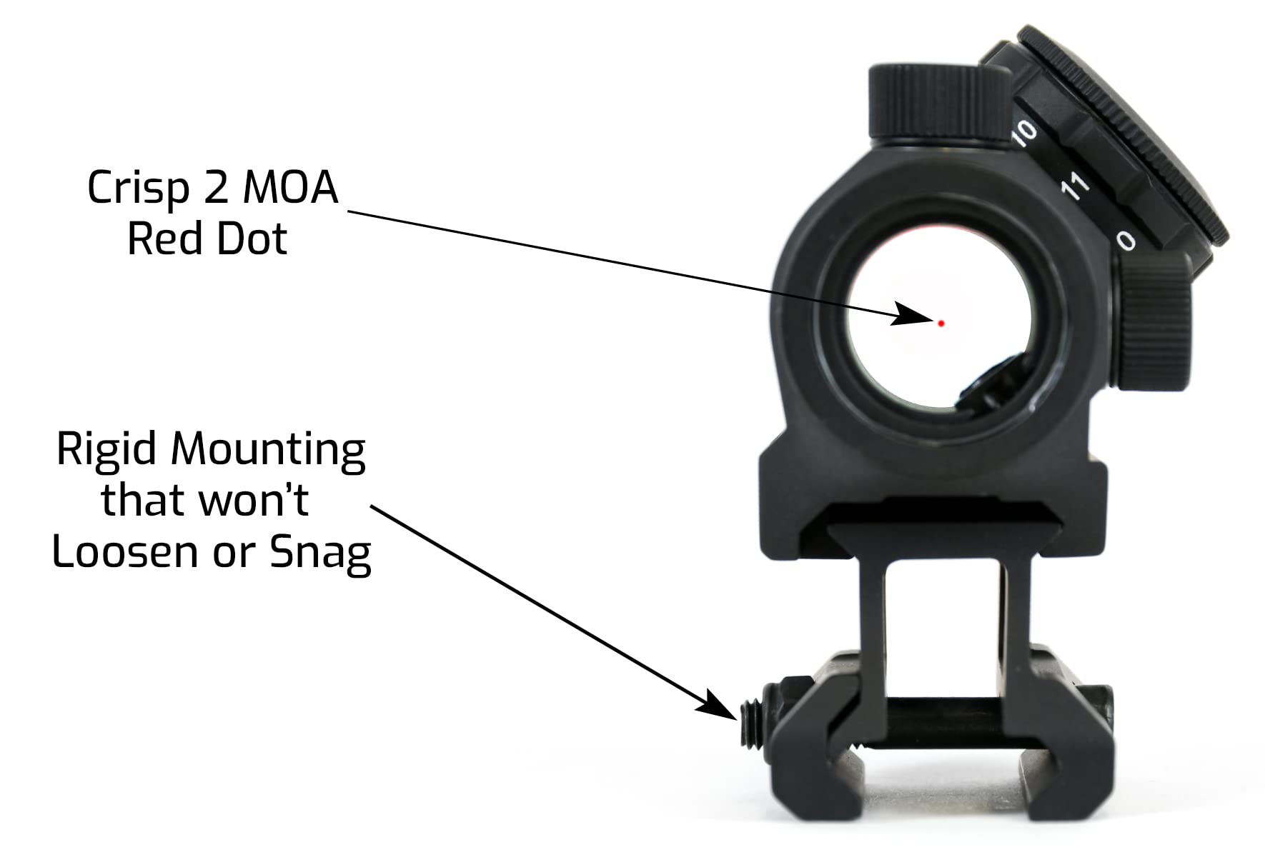 AT3 Tactical RD-50 PRO amber-coated lens highlights clarity and contrast.