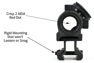 AT3 Tactical RD-50 PRO amber-coated lens highlights clarity and contrast.