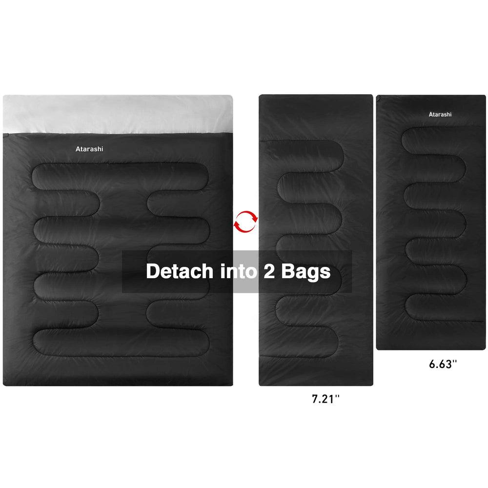Atarashi bag offers elbow-knee room for side sleepers