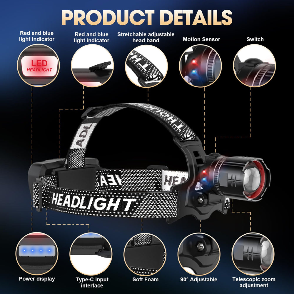ATDOALL headlamp accessories included for easy setup and replacement.