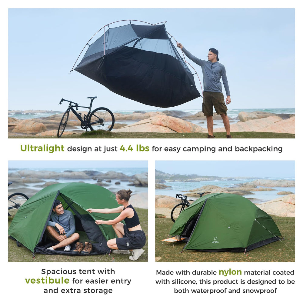 ATEPA front awning option creates shade and extra gear storage space