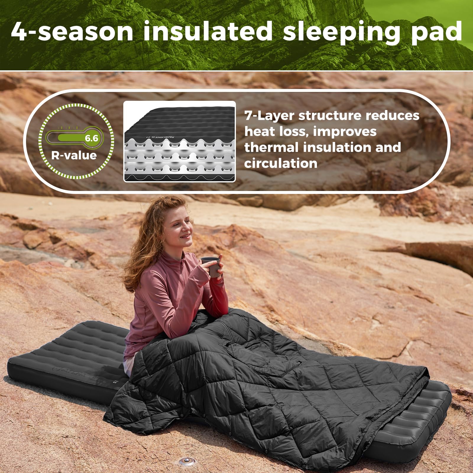 ATEPA ThermAir Pro I-Beam construction supports ergonomic comfort.