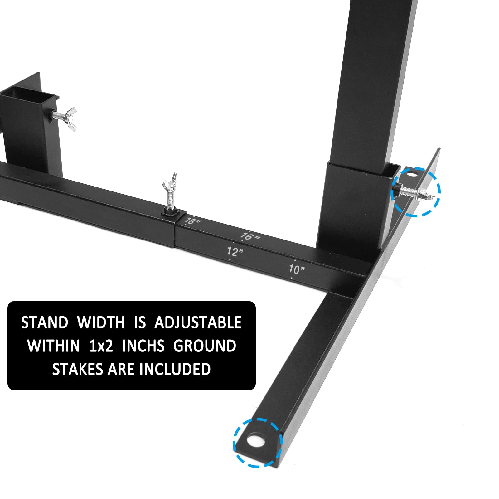 Atflbox ground stakes keep targets steady in windy conditions.