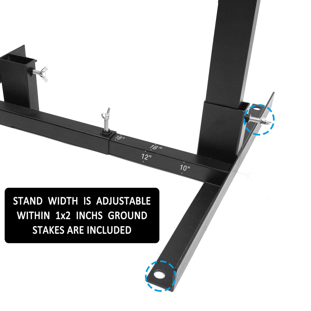 Atflbox ground stakes keep targets steady in windy conditions.