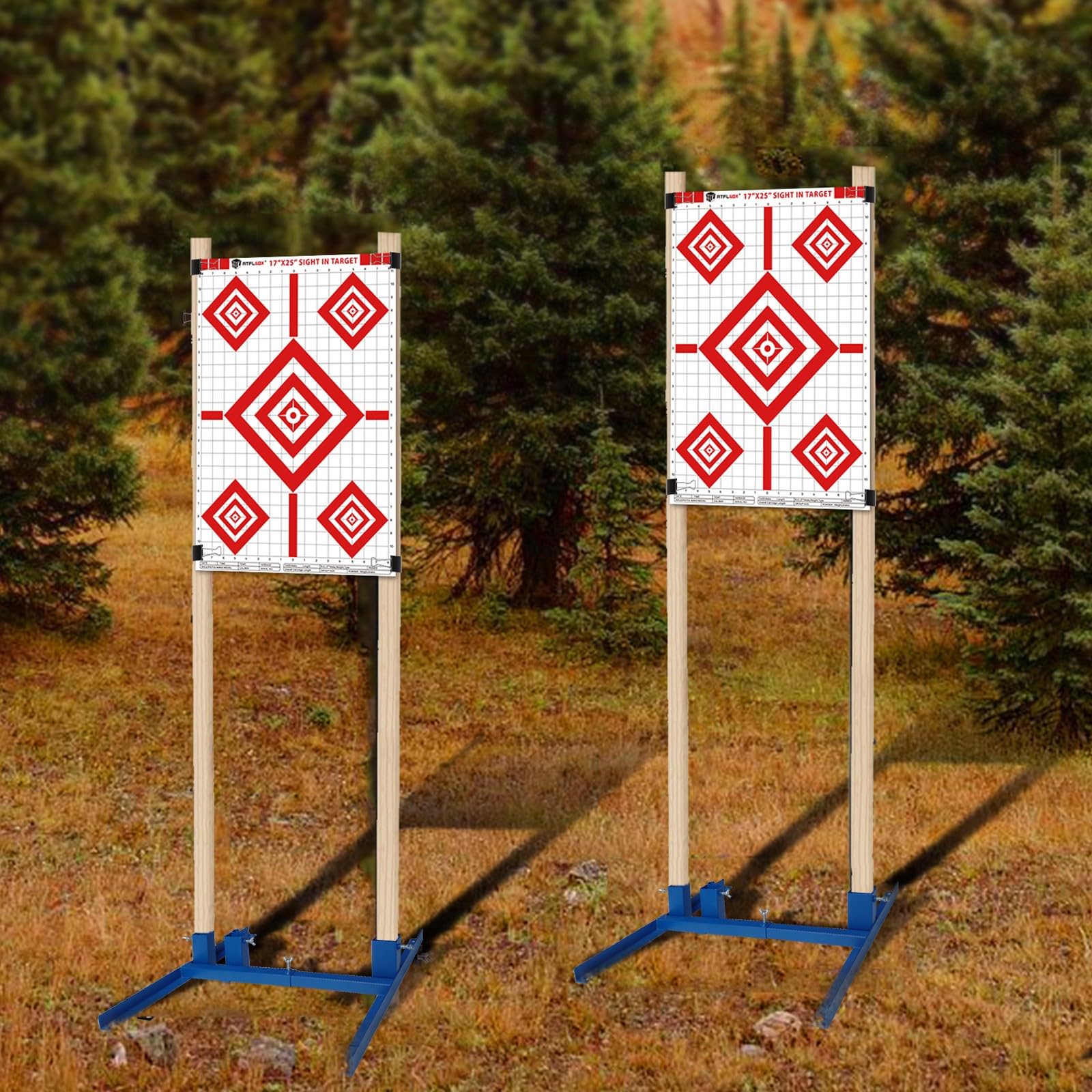 Atflbox h-shape silhouette compatibility supports diverse cardboard target training.