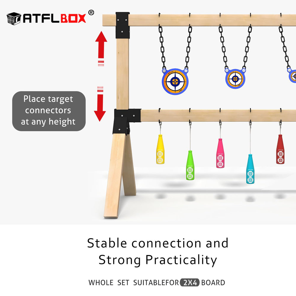 ATFLBOX T-connector horizontal piece for modular target layouts and customization