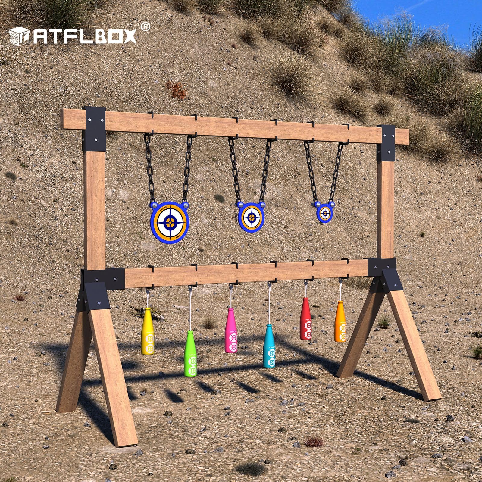 ATFLBOX versatile target compatibility for AR500 and other targets