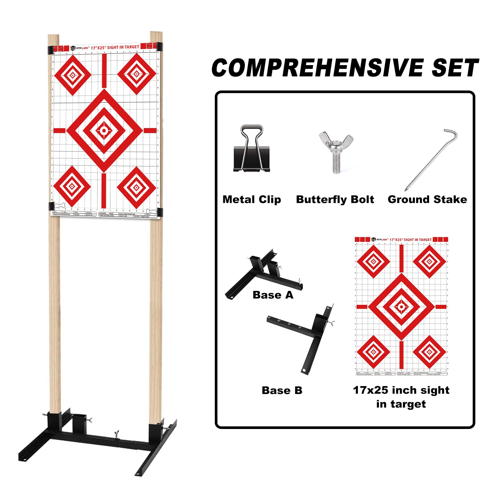 Atflbox wind-stakes-securement ensures targets stay put in windy conditions