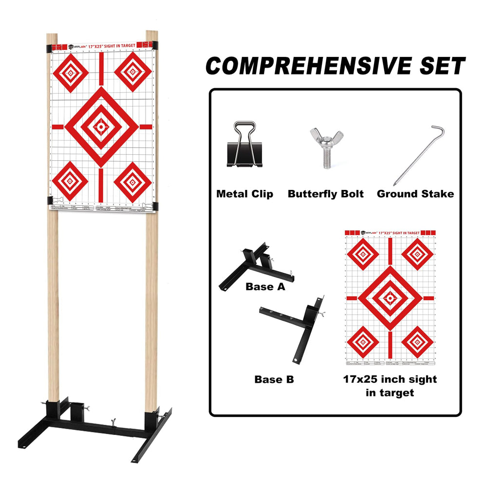Atflbox wind-stakes-securement ensures targets stay put in windy conditions