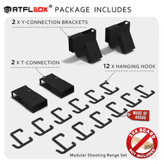 ATFLBOX Y-connector base assembly for easy range setup and sturdy framing