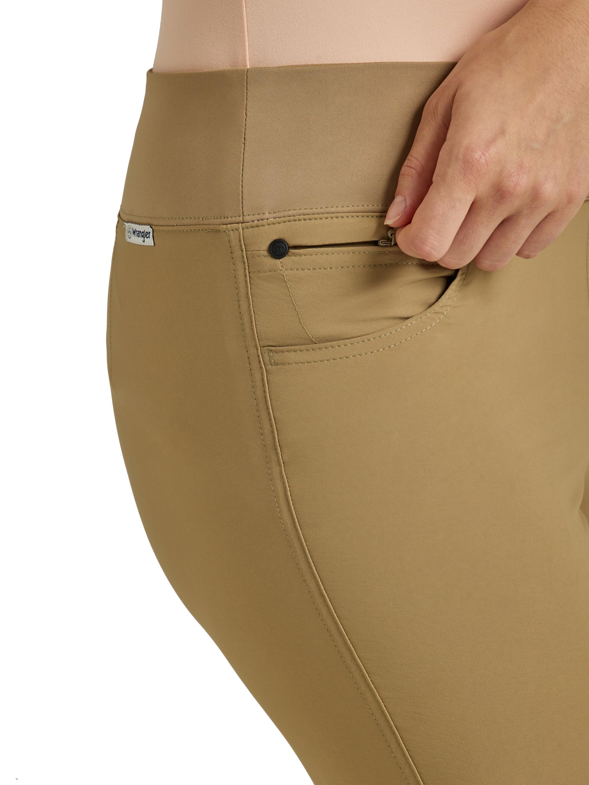 Secure zip watch pocket on ATG by Wrangler hiking pants for valuables