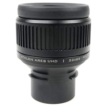 Athlon Optics Ares UHD 22x eyepiece with TSSR2 MIL reticle for quick range estimation