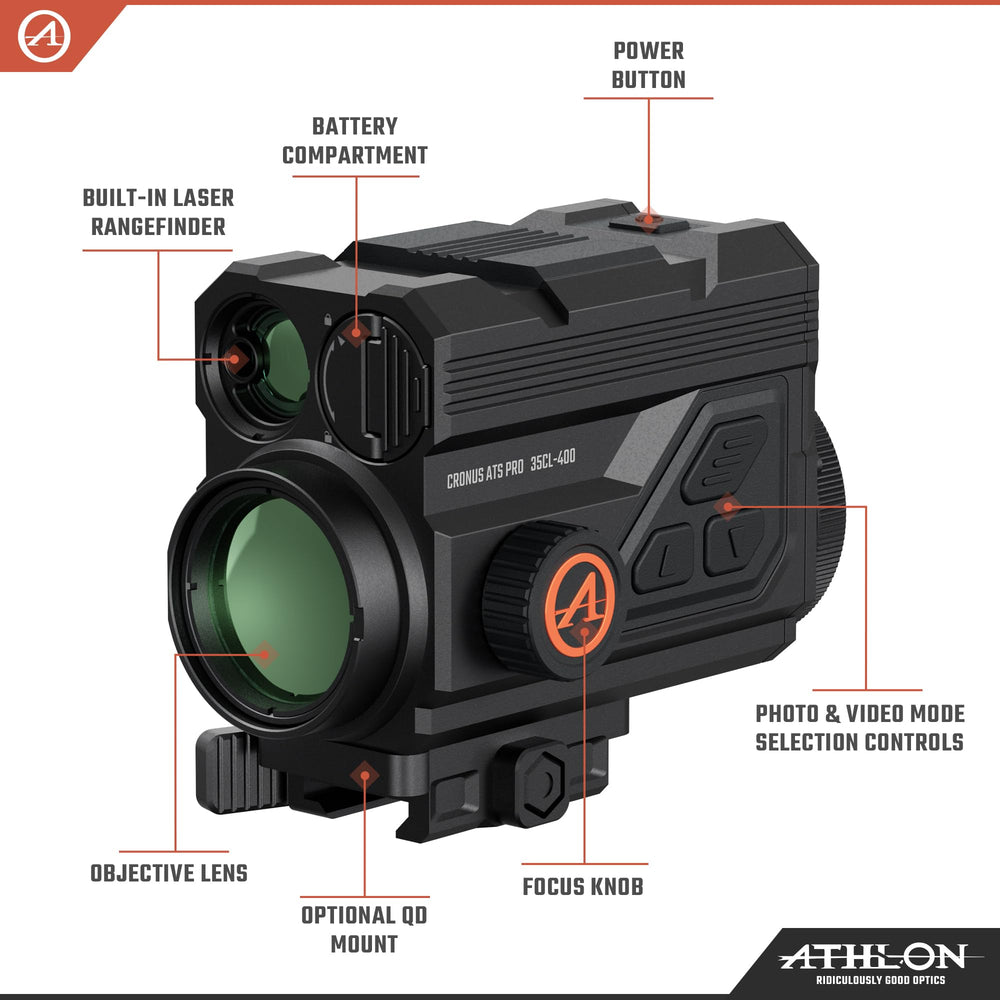 Athlon Cronus ATS PRO 35 CL-400 clip-on mounting fits most daytime scopes.