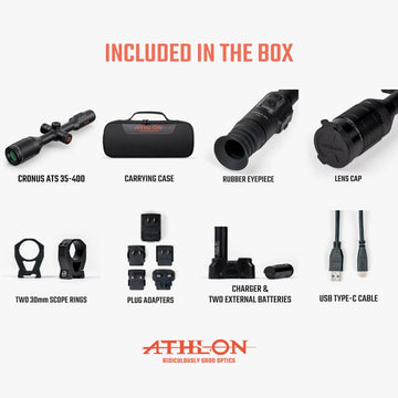 Athlon Cronus ATS 35-400 battery flexibility with external power options