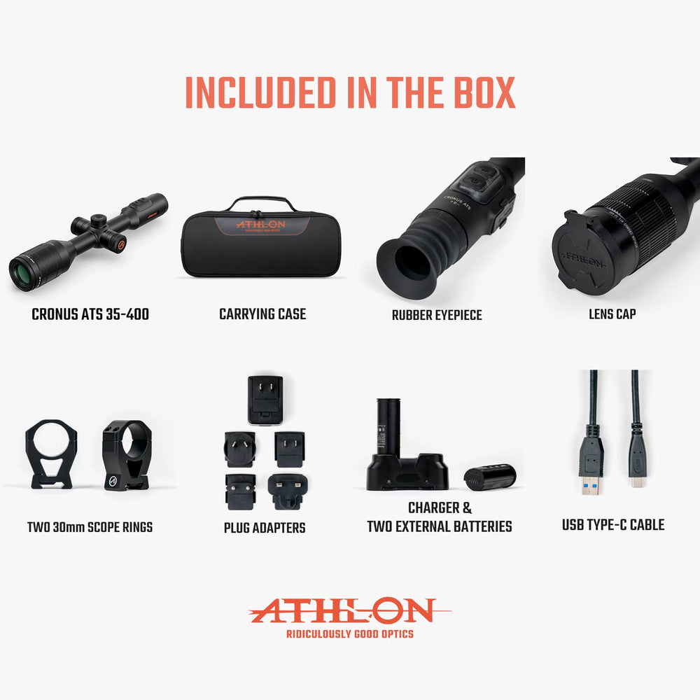 Athlon Cronus ATS 35-400 battery flexibility with external power options