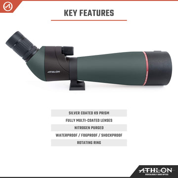 Athlon Talos lens detail highlights fully multi-coated optics for vivid images.