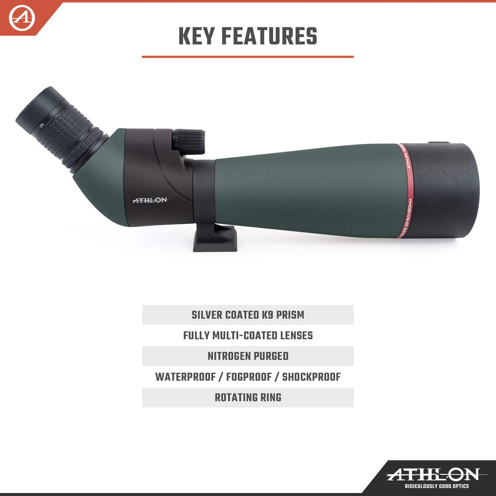 Athlon Talos lens detail highlights fully multi-coated optics for vivid images.