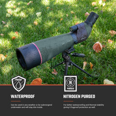 Athlon Talos tripod-mount area shows stable, flexible positioning.