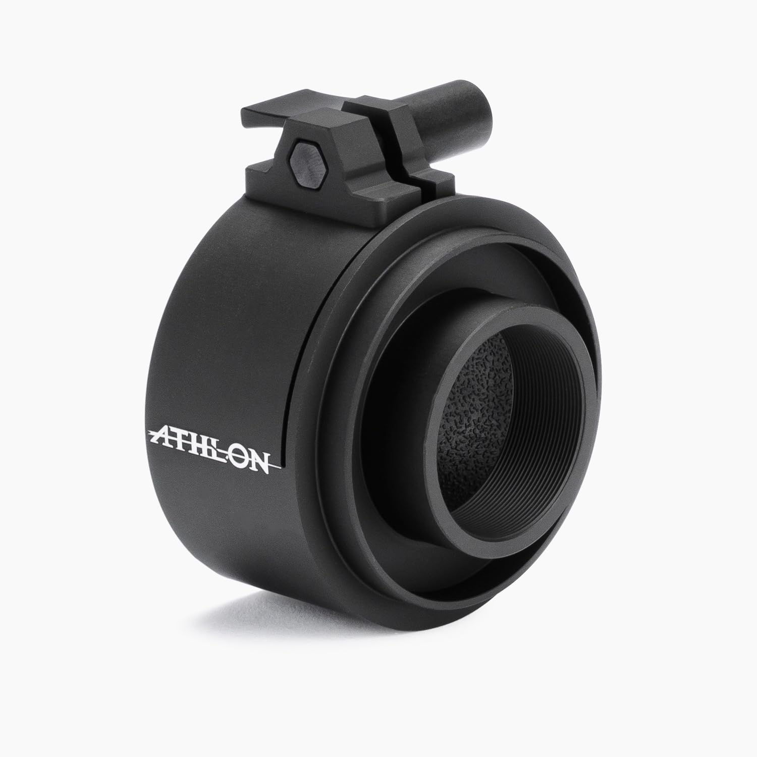 Athlon Thermal Clip-On Adapter 50mm enables quick conversion of a day scope to thermal imaging.