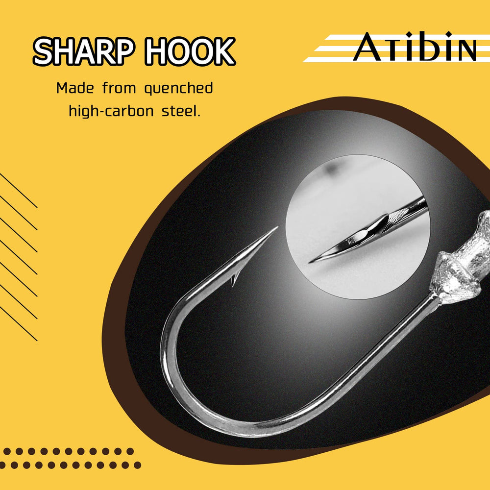 Jig head ready to connect with soft lure