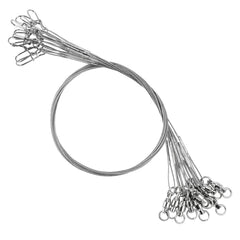 Atibin Rigs wire leader line with saltwater swivel snap, 50lb, 11.8in, 20pcs