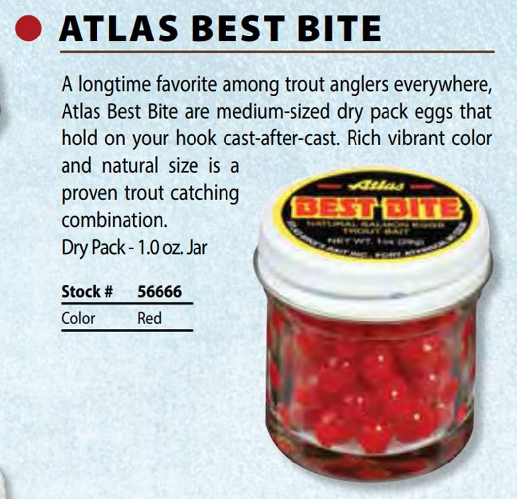Atlas 56666 Best Bite Eggs 1oz Red - product packaging and back view
