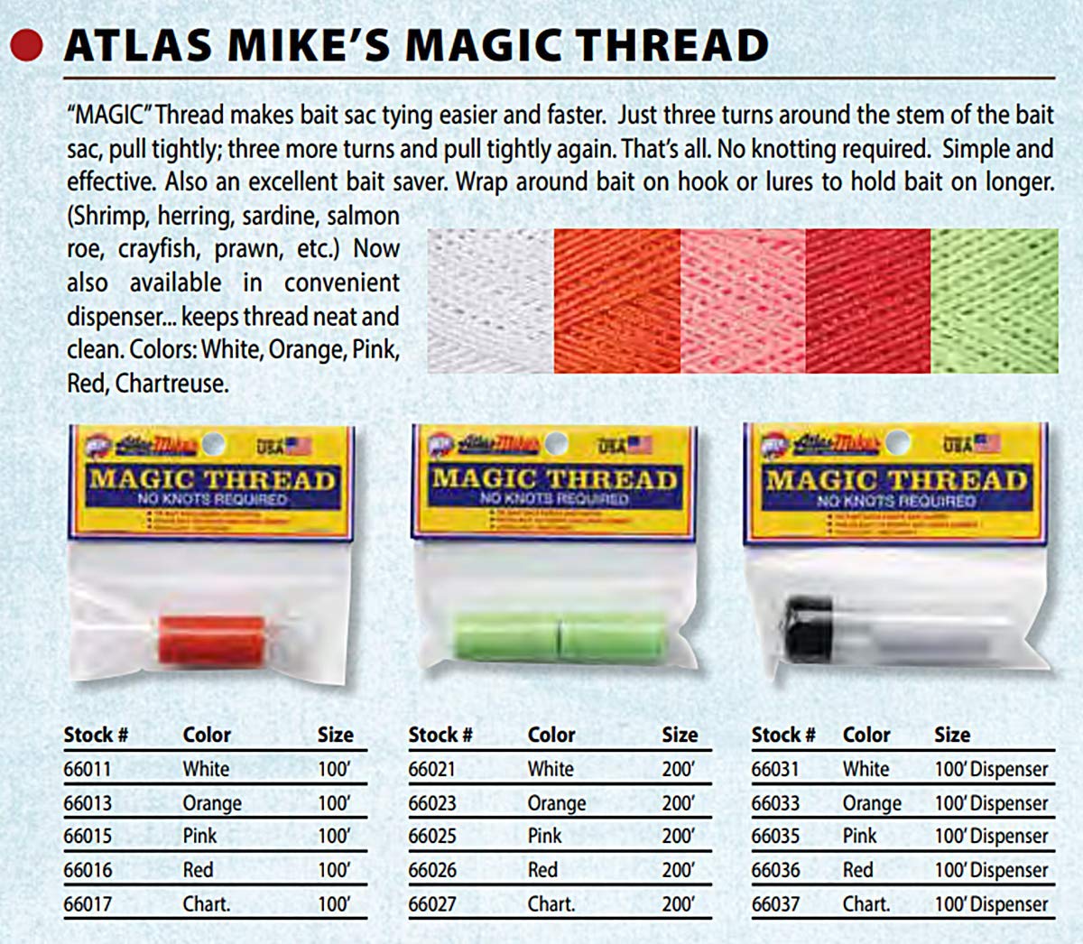 Atlas Mike's 66035 Magic Thread with Dispenser Pink 1 Spool - Close-up