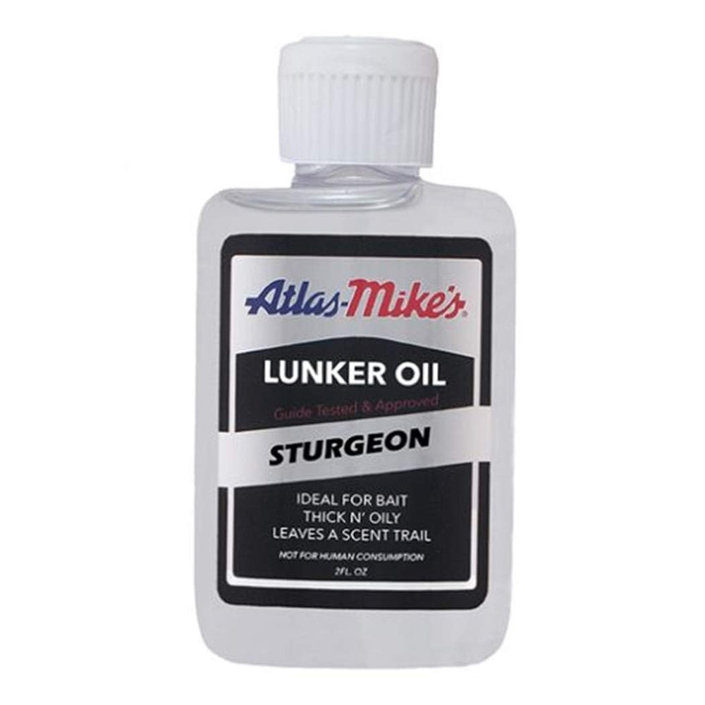 Atlas Mike's 7010 Glo Scent Bait Oil for Sturgeon bottle with realistic aroma