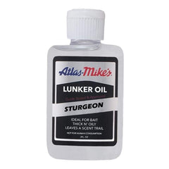 Atlas Mike's 7010 Glo Scent Bait Oil for Sturgeon bottle with realistic aroma