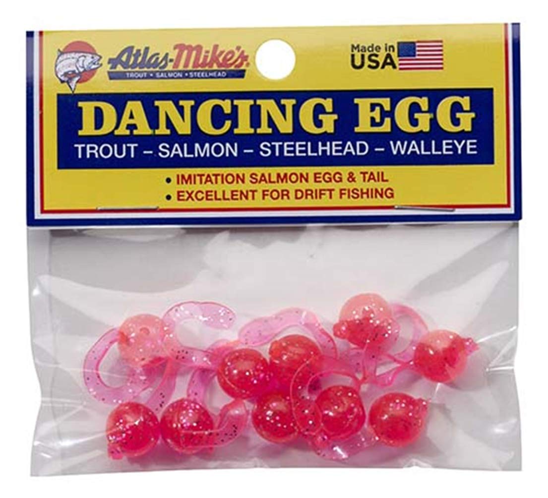 Atlas Mike's Dancing Salmon Bait Eggs pink pack of 10 - image 1