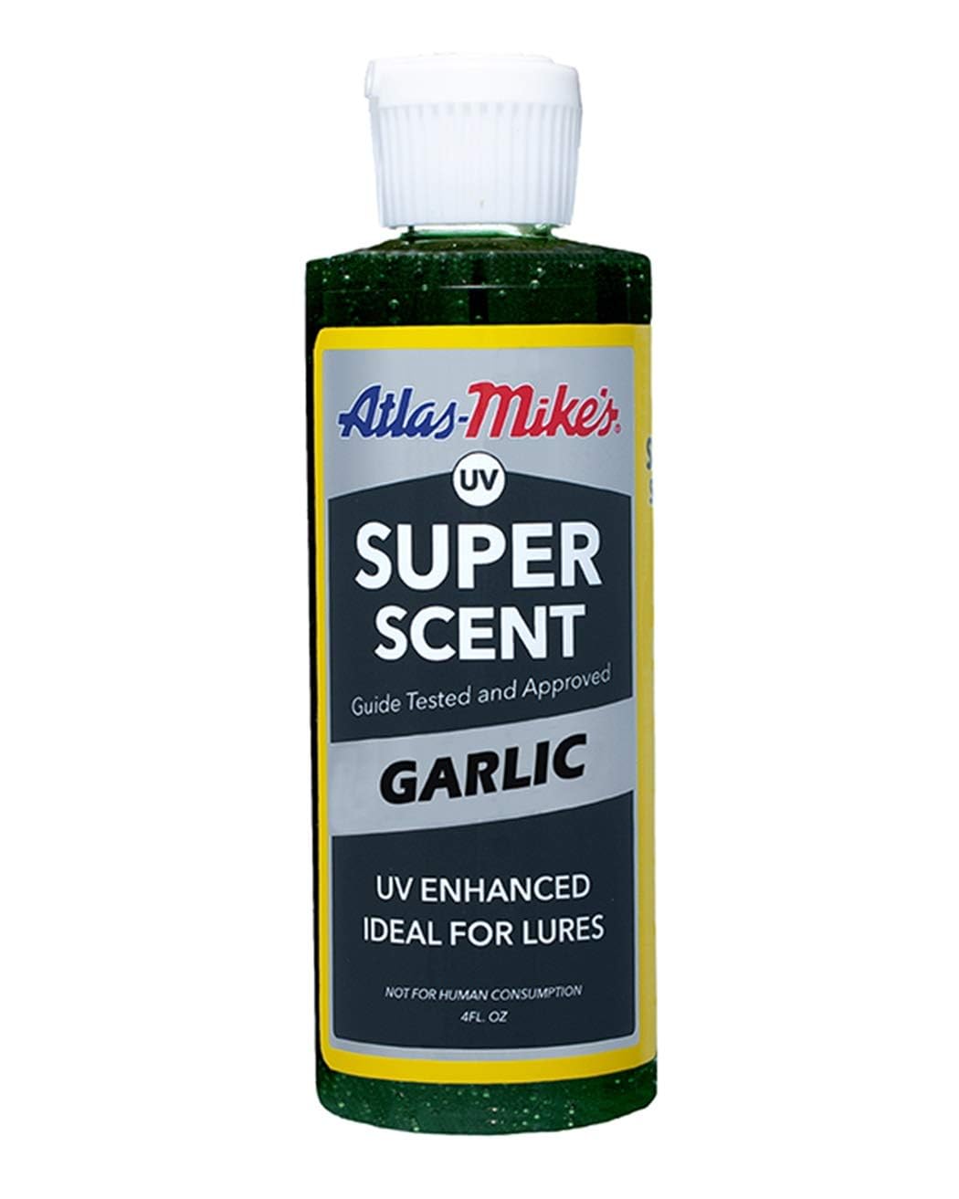 Atlas Mike's Garlic UV Super Scent for Fishing Bait - Green 4oz (6604)