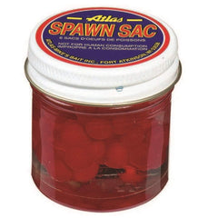 Atlas Mike's Jar of Spawn Sac Salmon Eggs with 6 red sacs